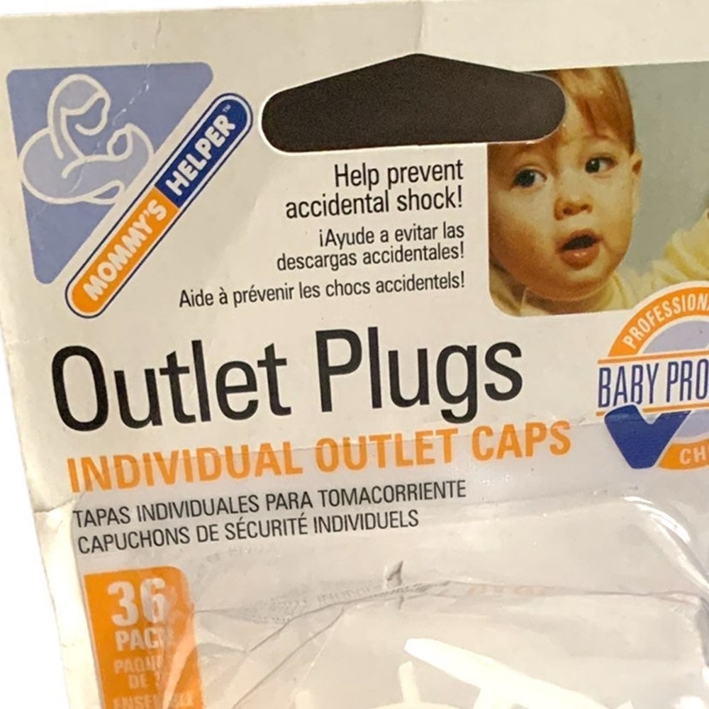Outlet Plug Caps 36pk Clear Child Proof Safety Shock Protection New Sealed